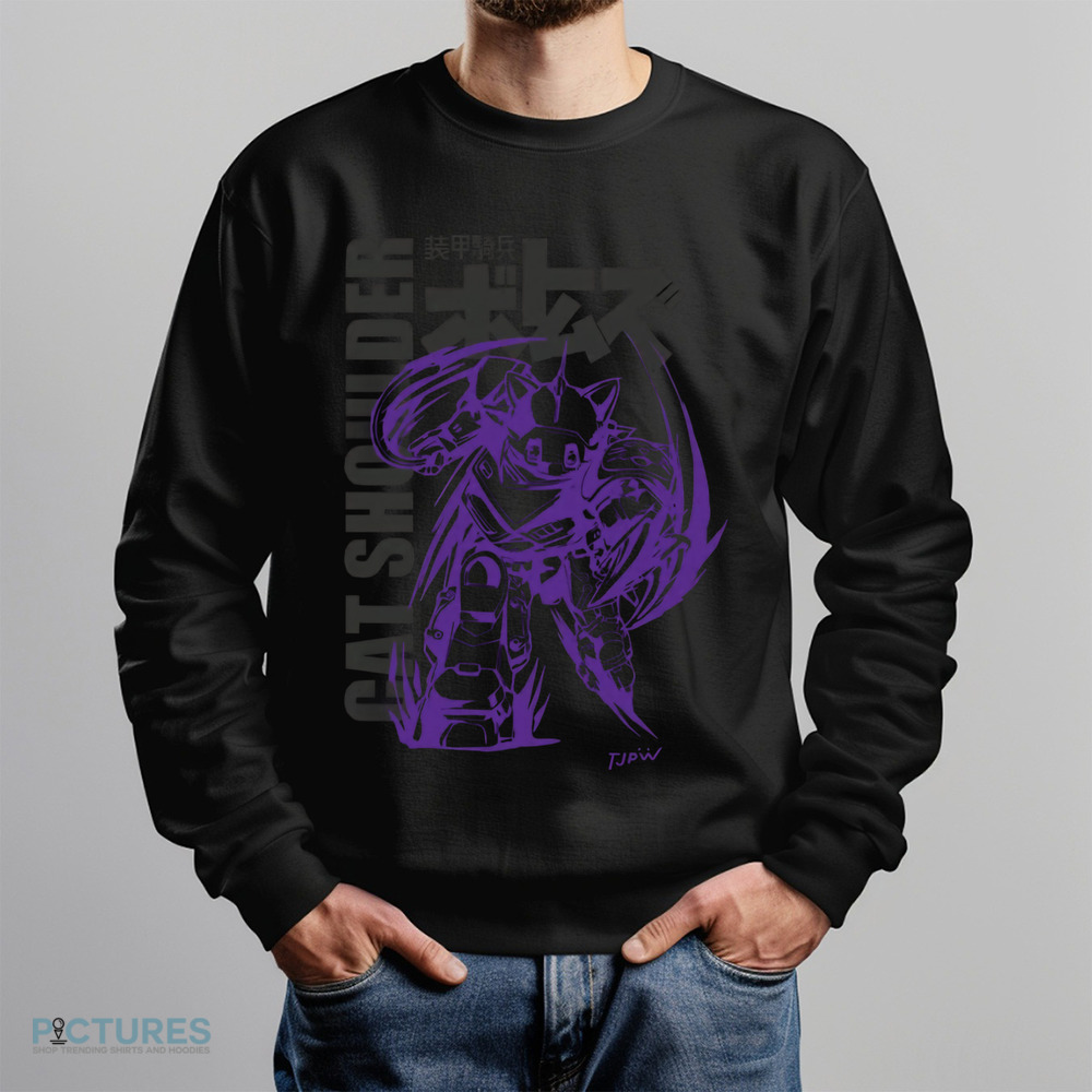 Armored Trooper Votoms x Tokyo Women's Pro Wrestling Cat Shoulder Shirt