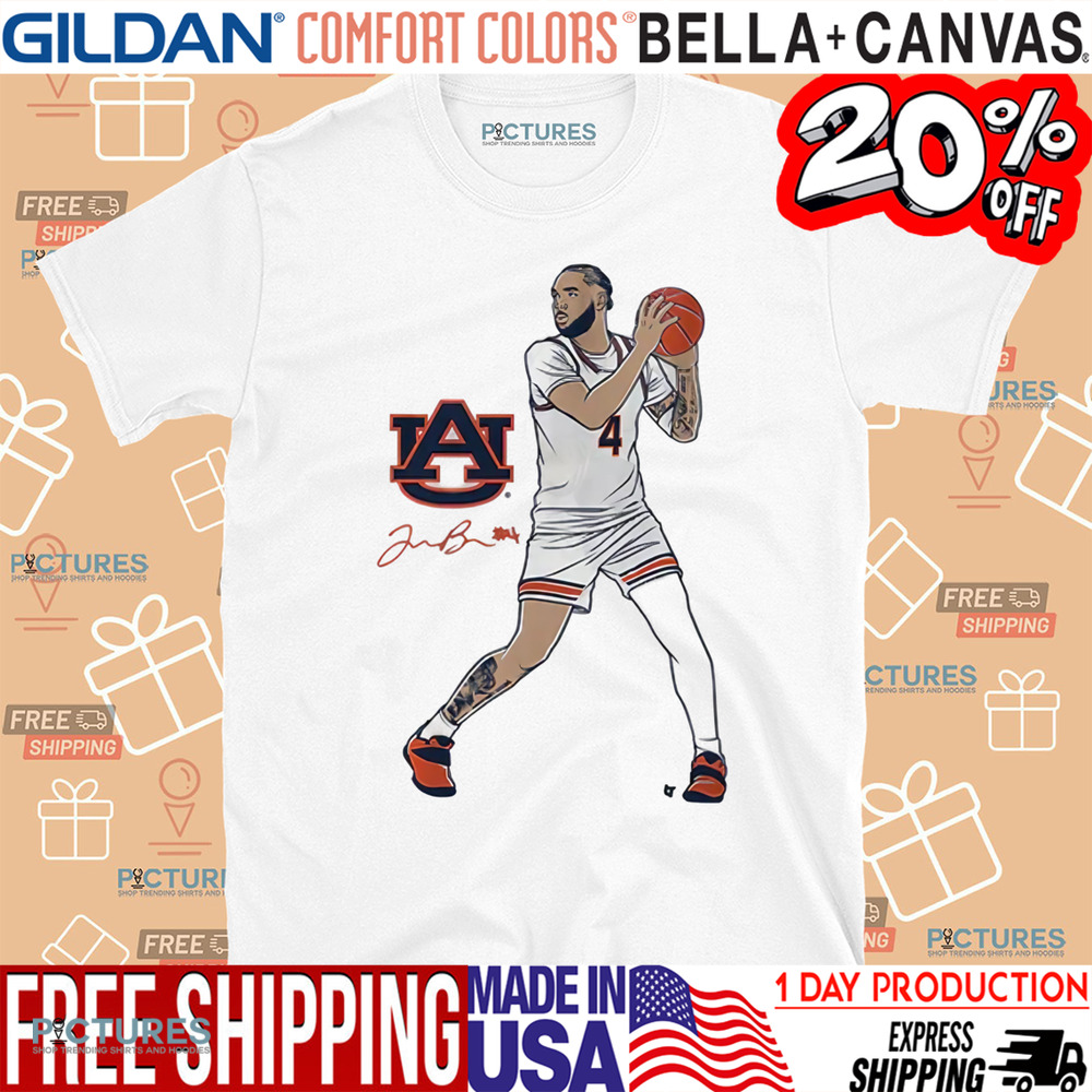 Auburn Tigers Basketball Johni Broome Superstar Pose Shirt