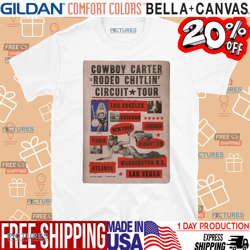 Beyonce Cowboy Carter Rodeo Chitlin' Circuit Tour 2025 Poster Shirt