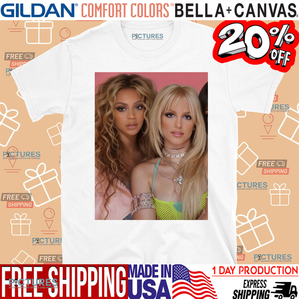 Beyonce and Britney Spears Photo Retro Shirt