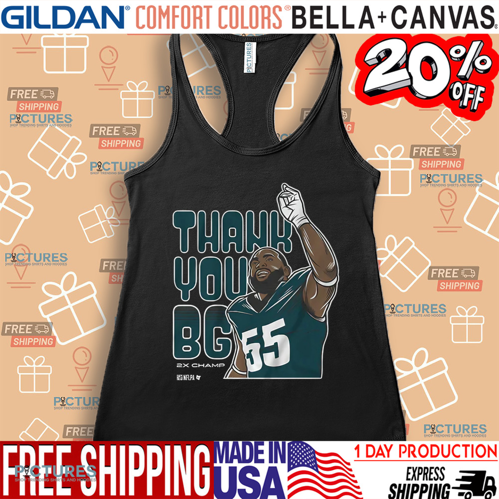 Brandon Graham Thank You BG 2X Champ Philadelphia Eagles Philly Shirt