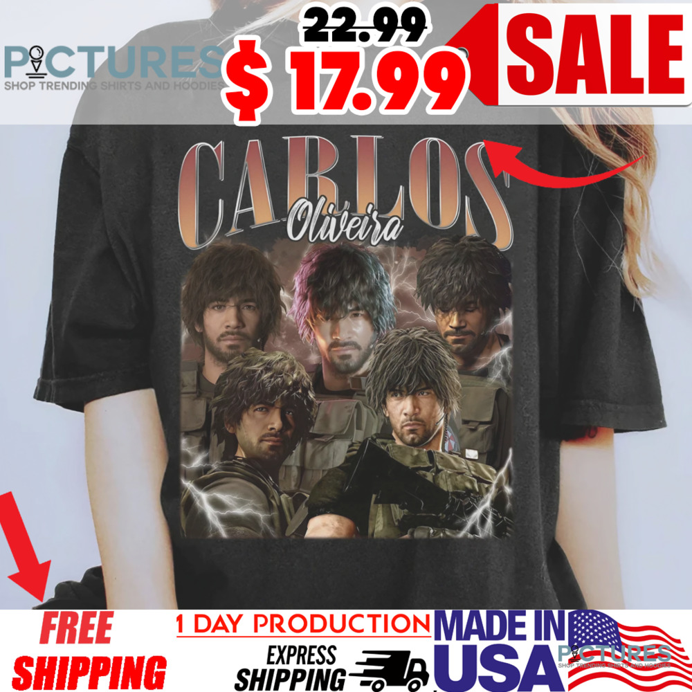 Carlos Oliveira Resident Evil Game Vintage Bootleg Shirt