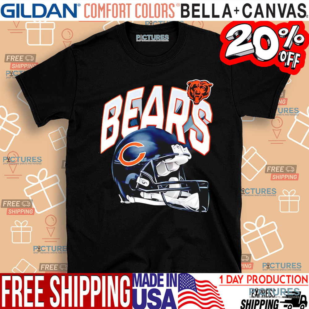 Chicago Bears helmet design retro shirt