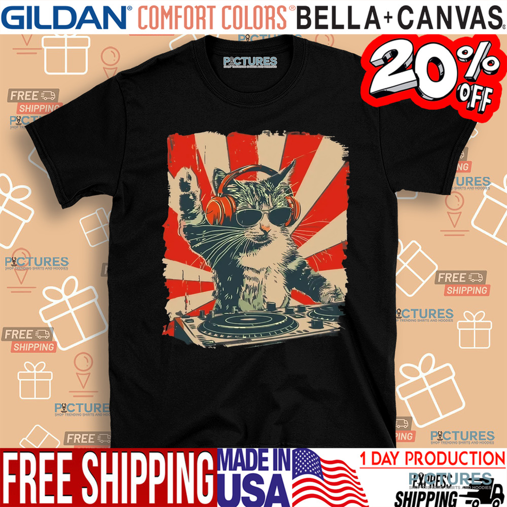 Cool DJ Cat Shirt