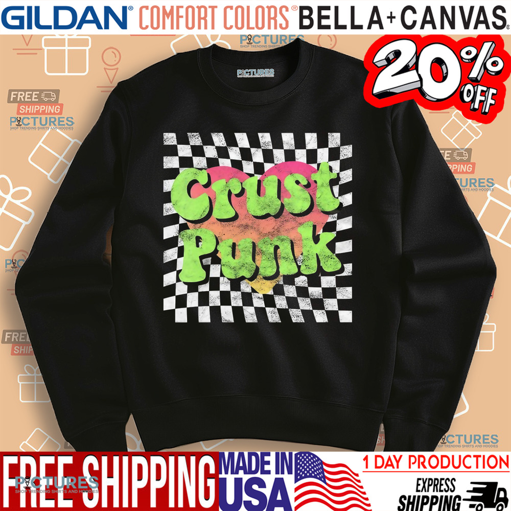 Crust Punk Lover Heart Vintage Retro Shirt Crust Punk Lover Heart Vintage Retro Shirt