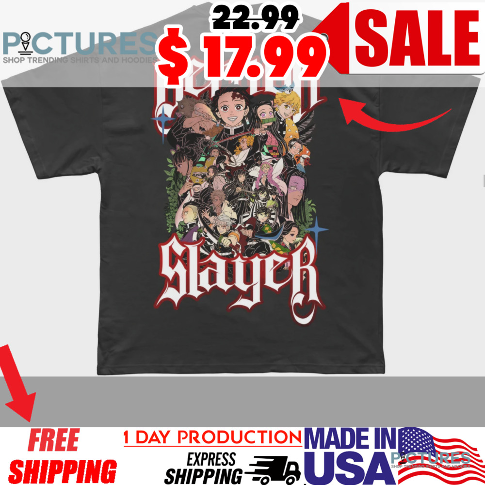 Demon Slayer Tanjiro Kamado Zenitsu Agatsuma Nezuko Kamado Manga Characters Shirt