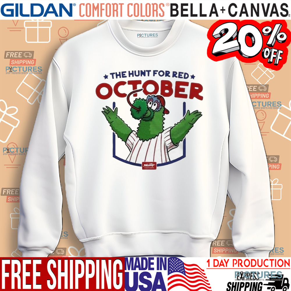 Eagles The Hunt For Red October Phillie Phanatic Mascot Philly Shirt