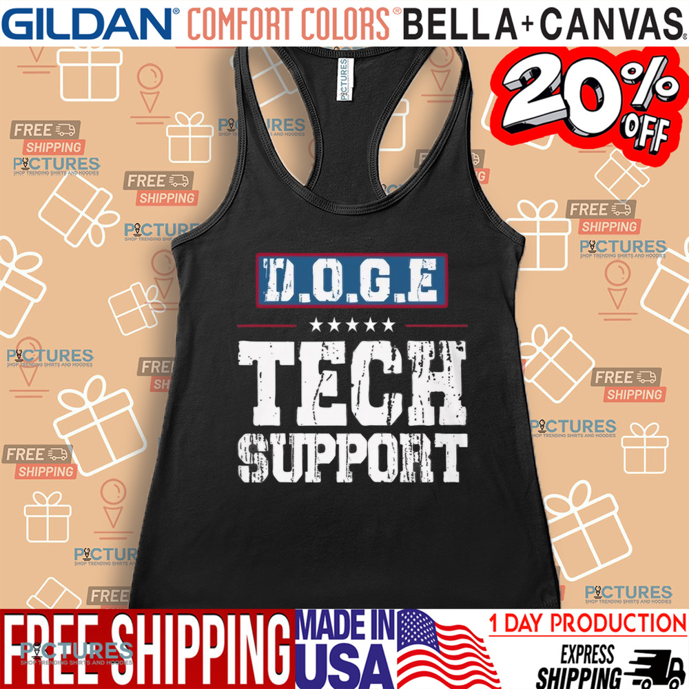 Elon Musk DOGE Tech Support Shirt Elon Musk DOGE Tech Support Shirt