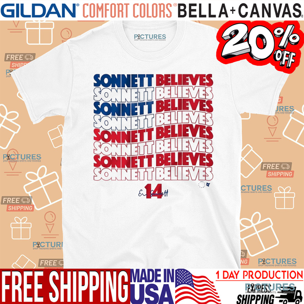 Emily Sonnett Sonnett Believes NJ NY Gotham FC Signature Shirt