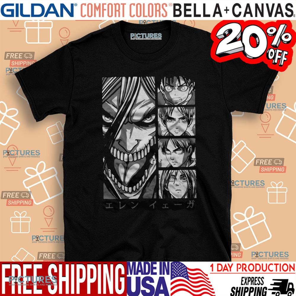 Eren Yeager Attack On Titan AOT Anime Shirt