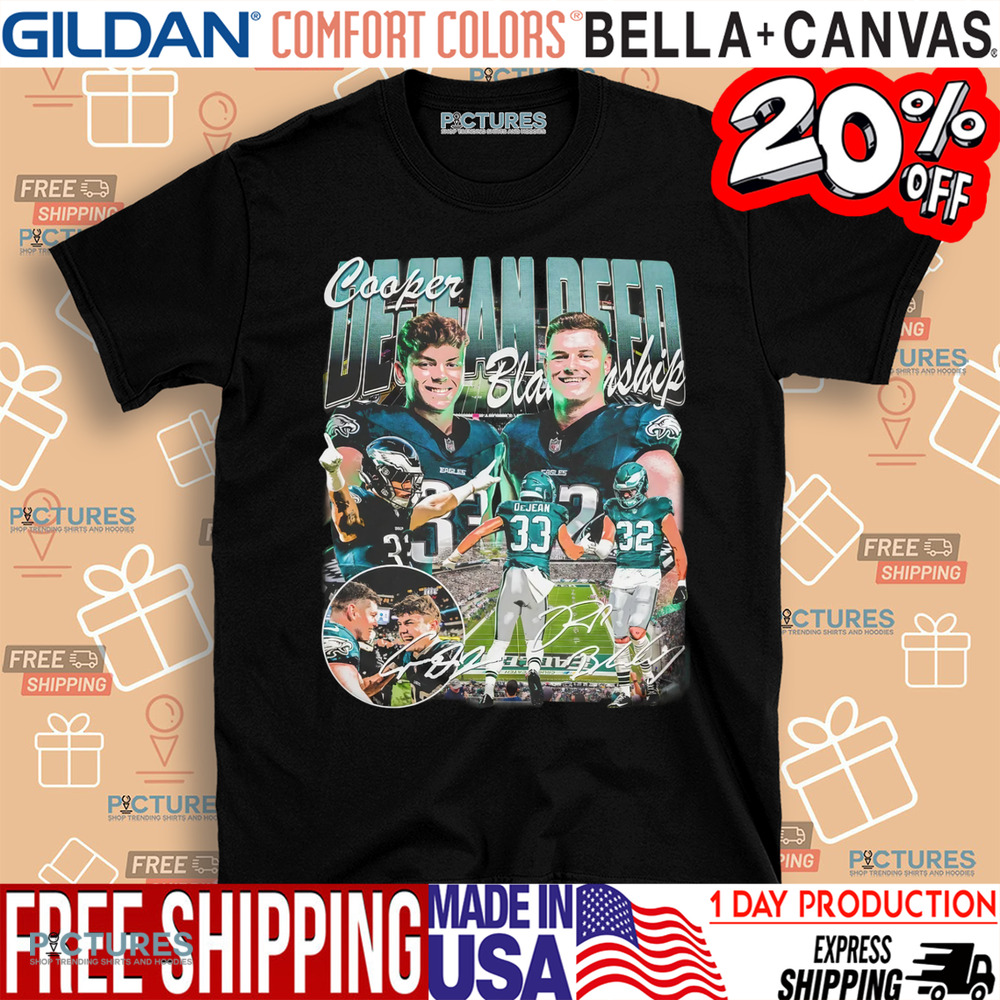 Exciting Whites Eagles Cooper DeJean and Reed Blankenship Shirt