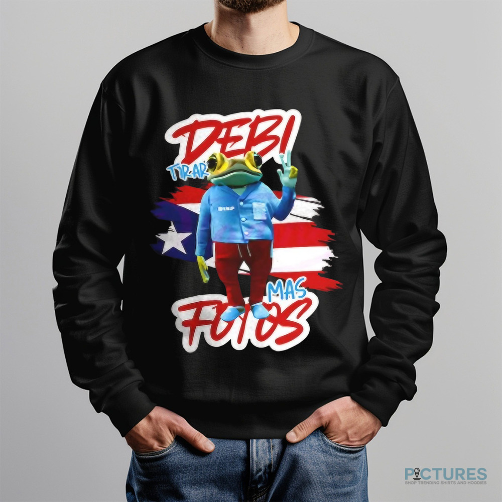 Frog Debi Tirar Mas Fotos Bad Bunny album Puerto Rico flag shirt