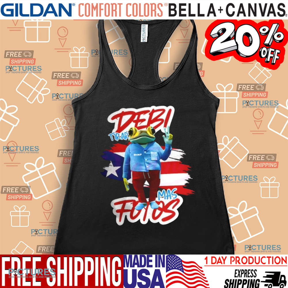 Frog Debi Tirar Mas Fotos Bad Bunny album Puerto Rico flag shirt