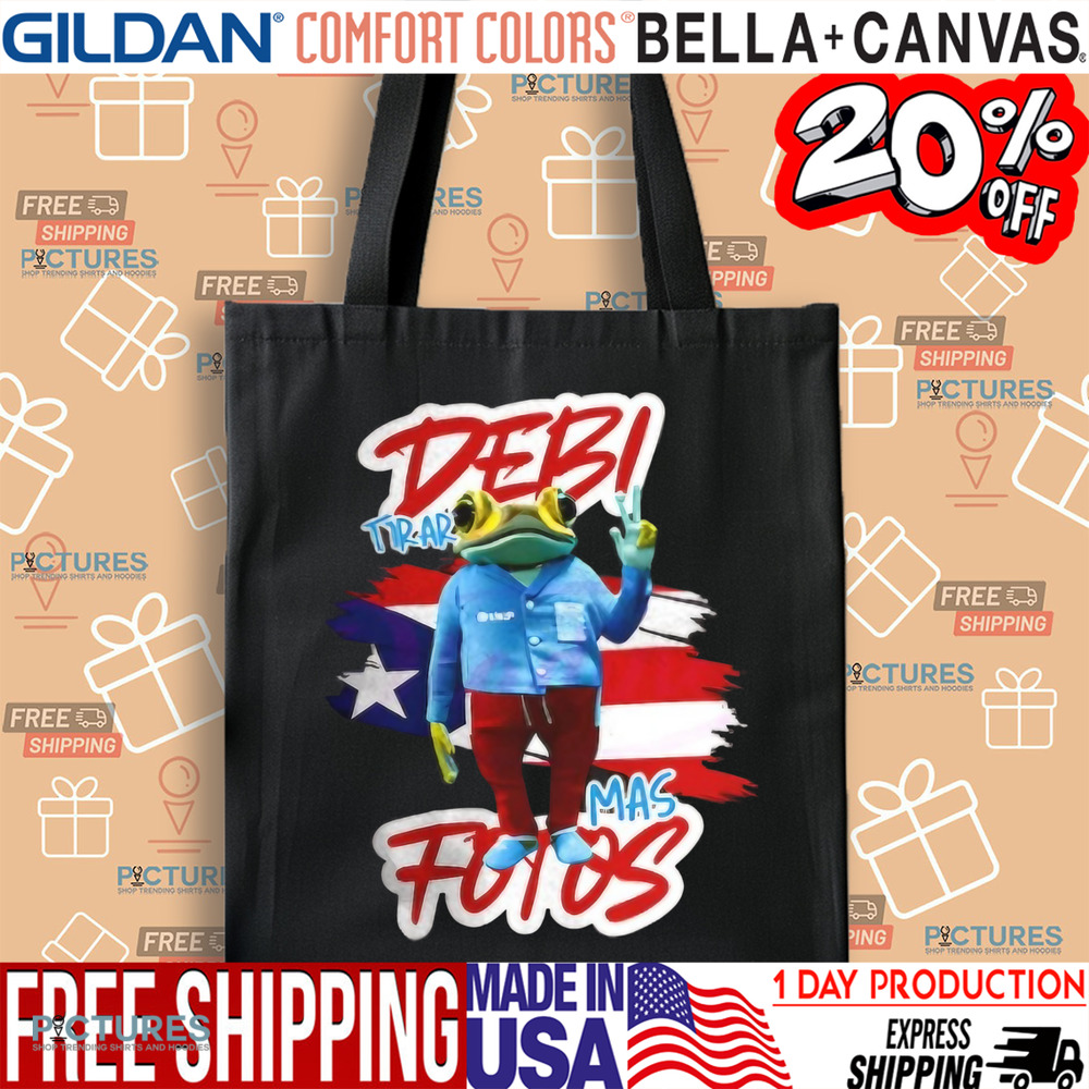 Frog Debi Tirar Mas Fotos Bad Bunny album Puerto Rico flag shirt