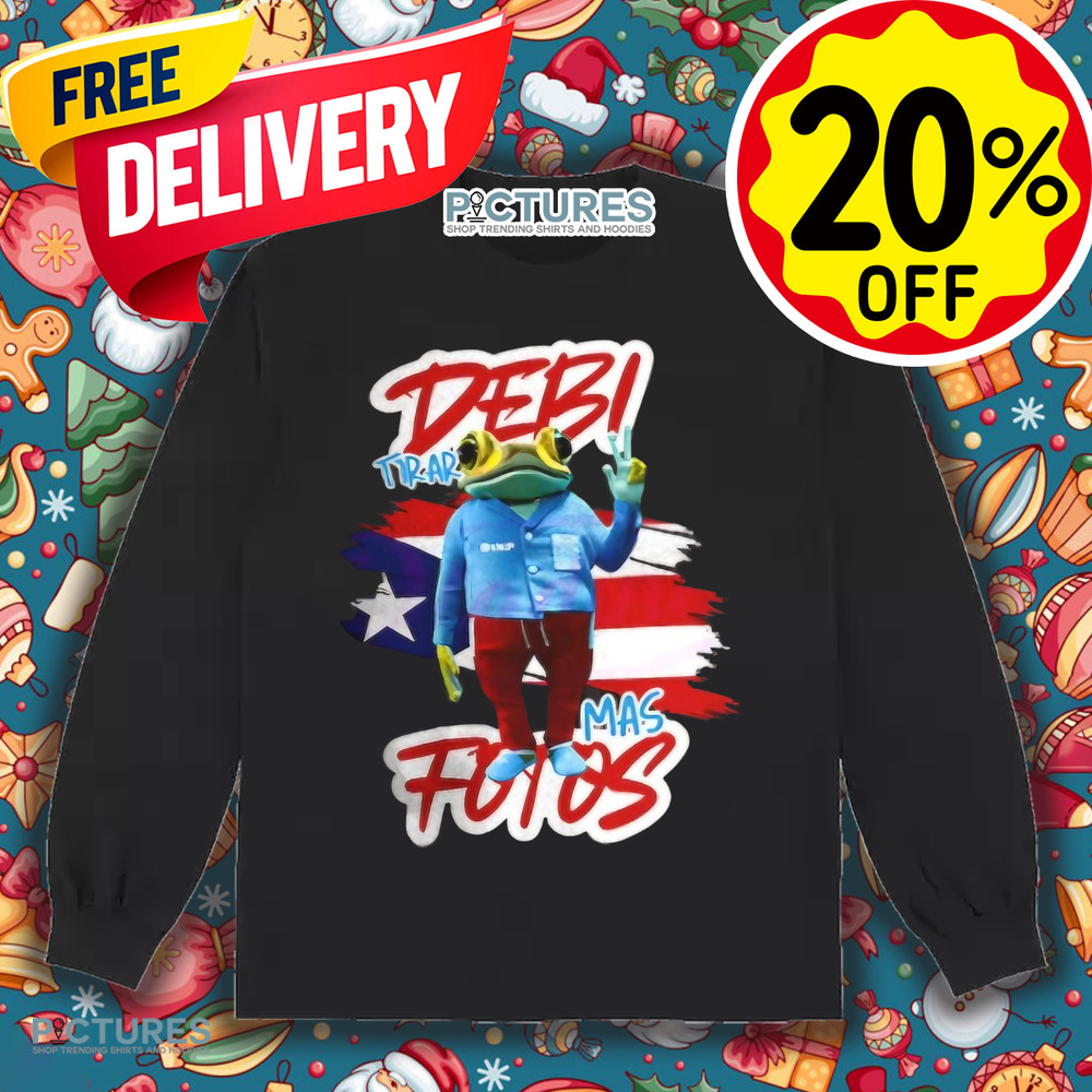 Frog Debi Tirar Mas Fotos Bad Bunny album Puerto Rico flag shirt