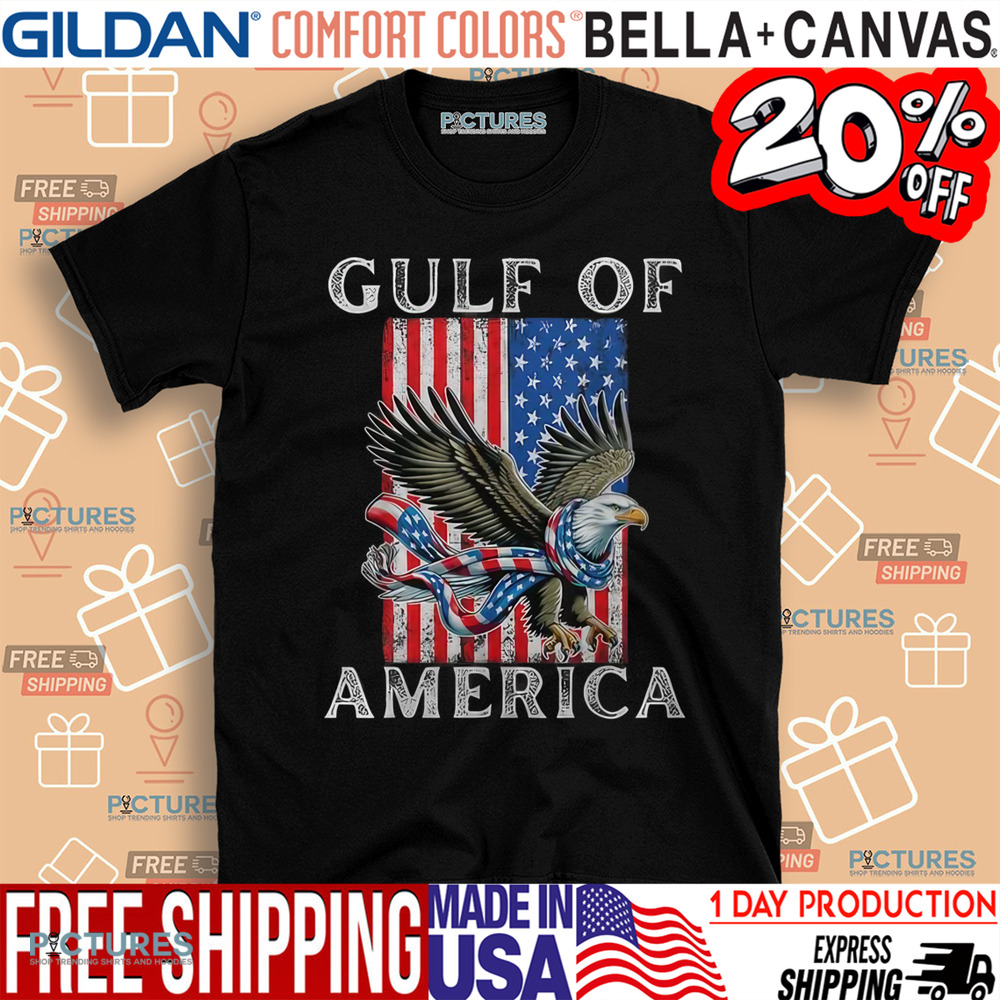 Gulf of America 2025 US American Flag shirt