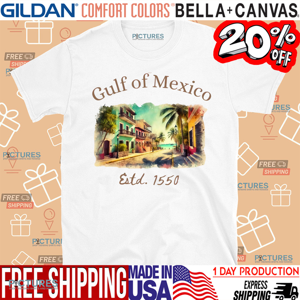 Gulf of Mexico Est 1550 Gulf Coast Historical Gulf of Mexico Shirt