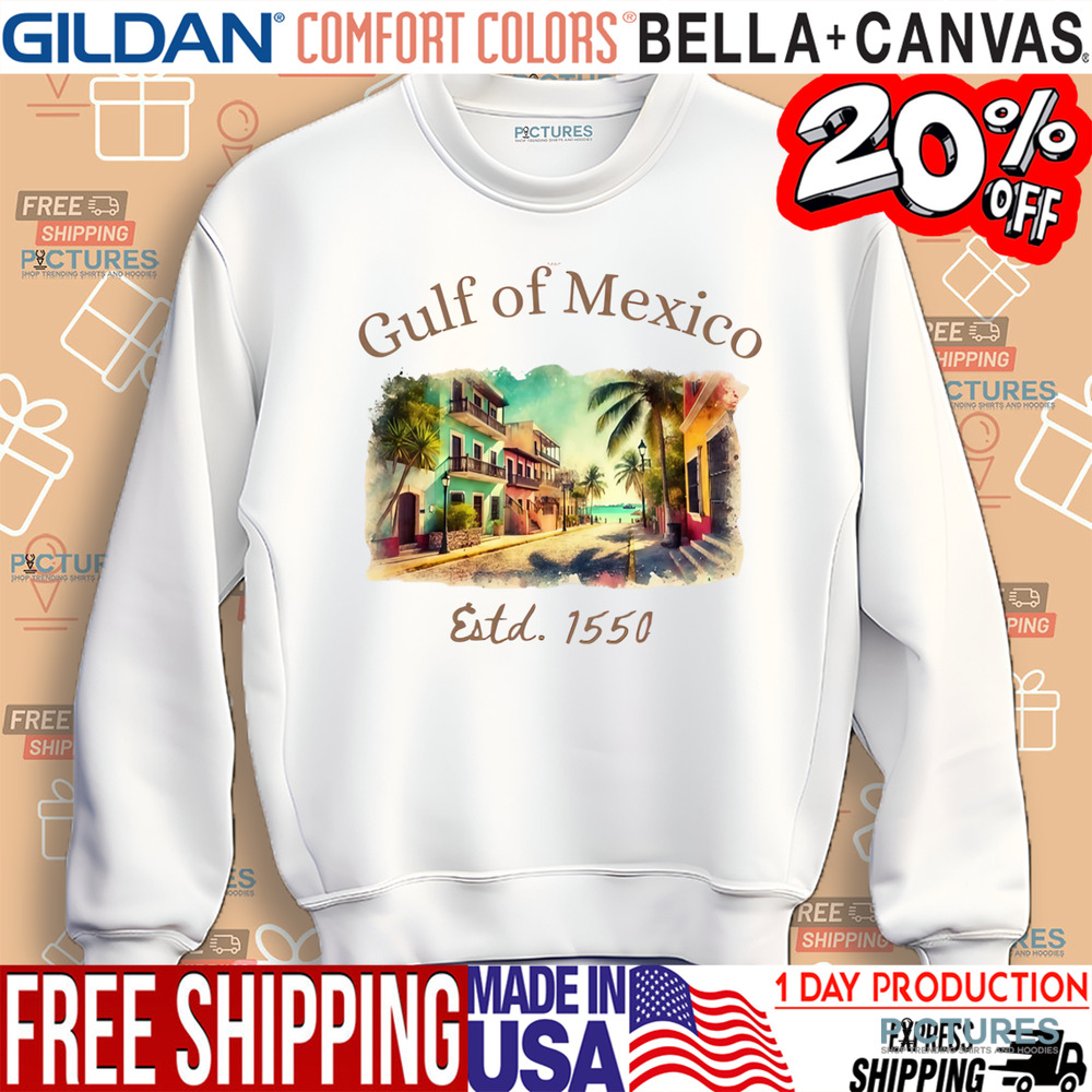 Gulf of Mexico Est 1550 Gulf Coast Historical Gulf of Mexico Shirt