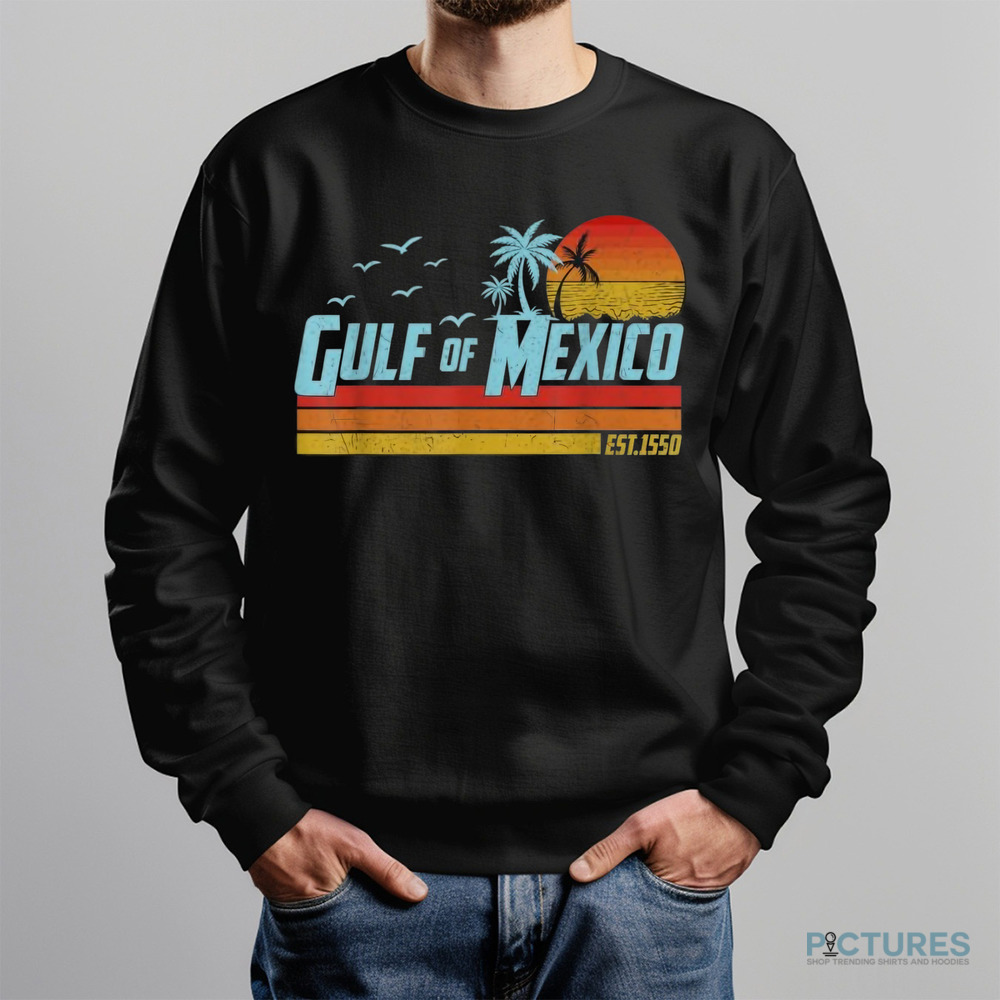 Gulf of Mexico Est 1550 Retro Vintage Beach Shirt