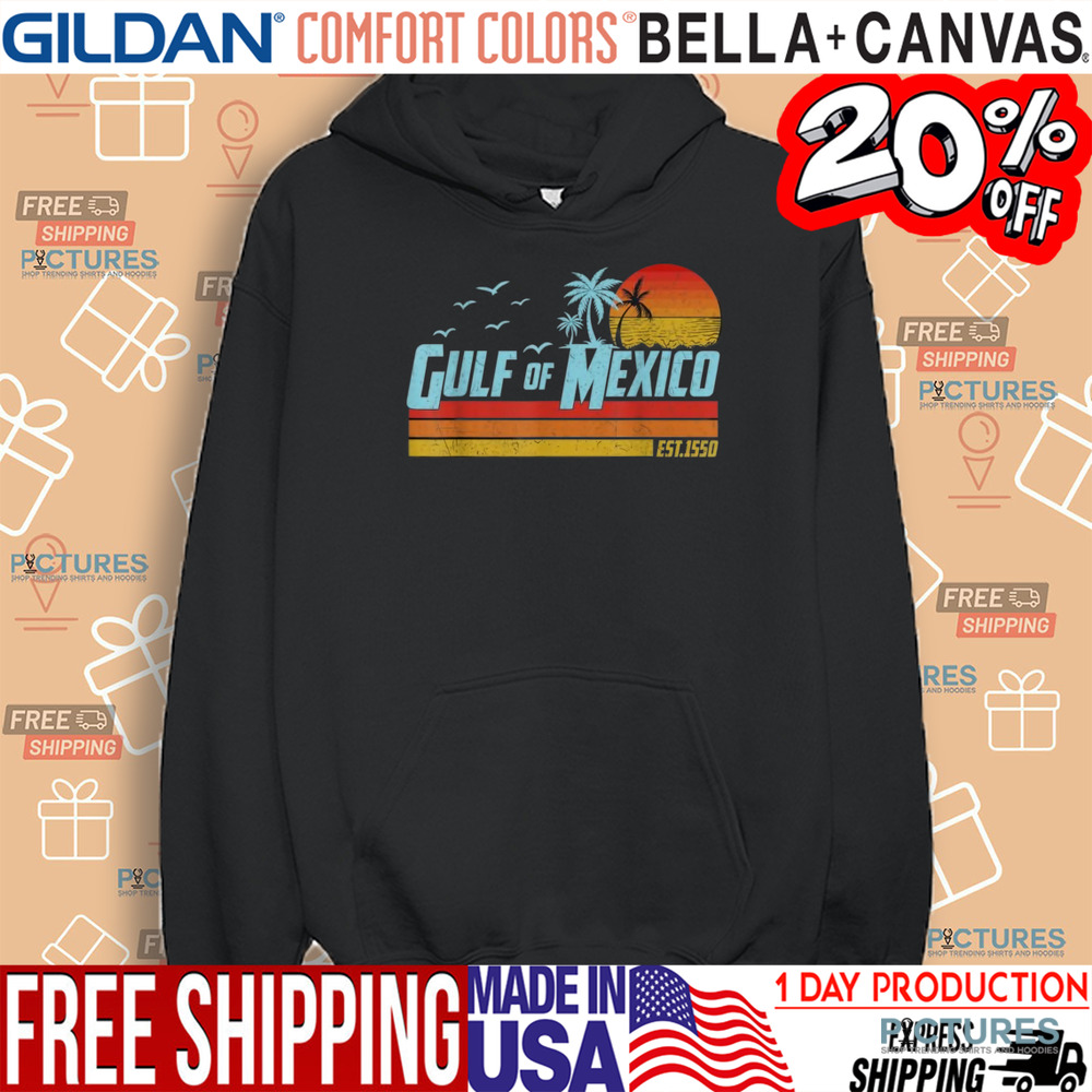 Gulf of Mexico Est 1550 Retro Vintage Beach Shirt