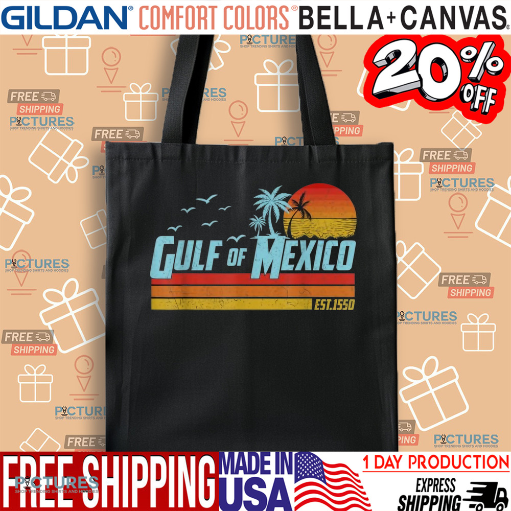 Gulf of Mexico Est 1550 Retro Vintage Beach Shirt