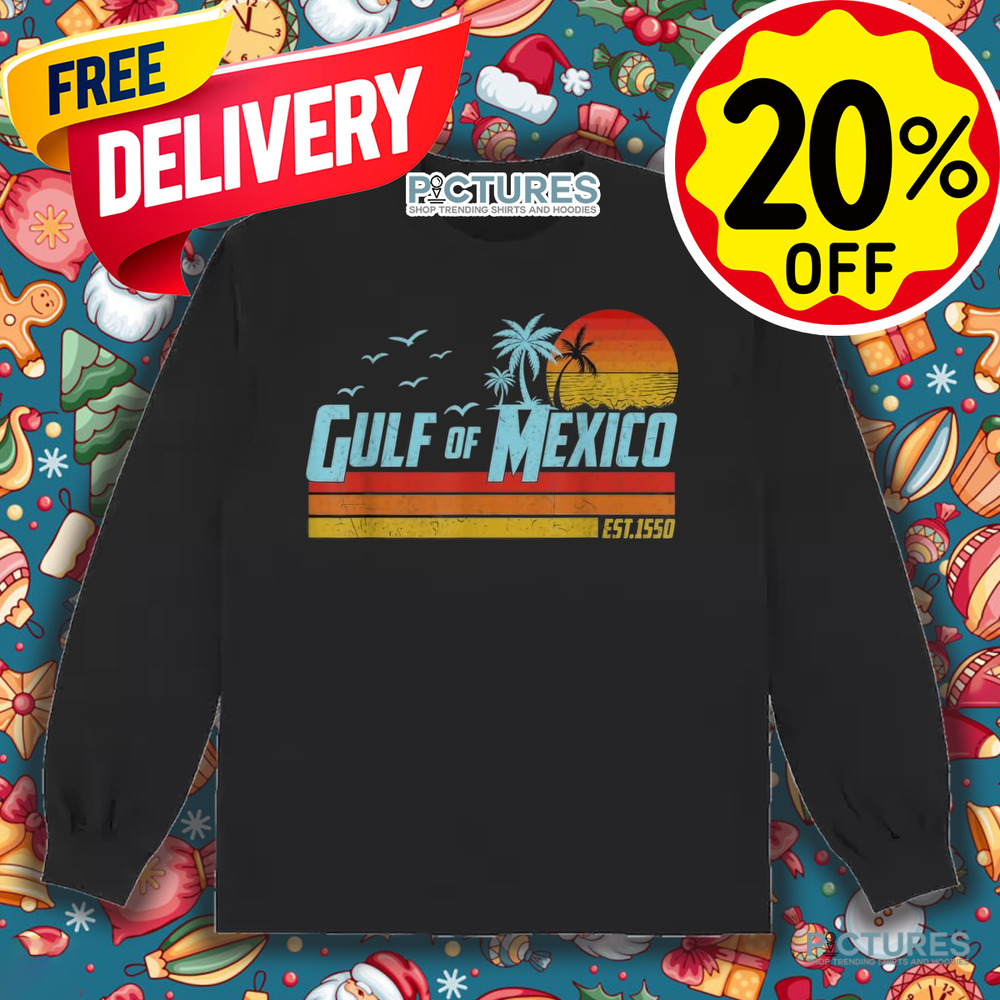 Gulf of Mexico Est 1550 Retro Vintage Beach Shirt