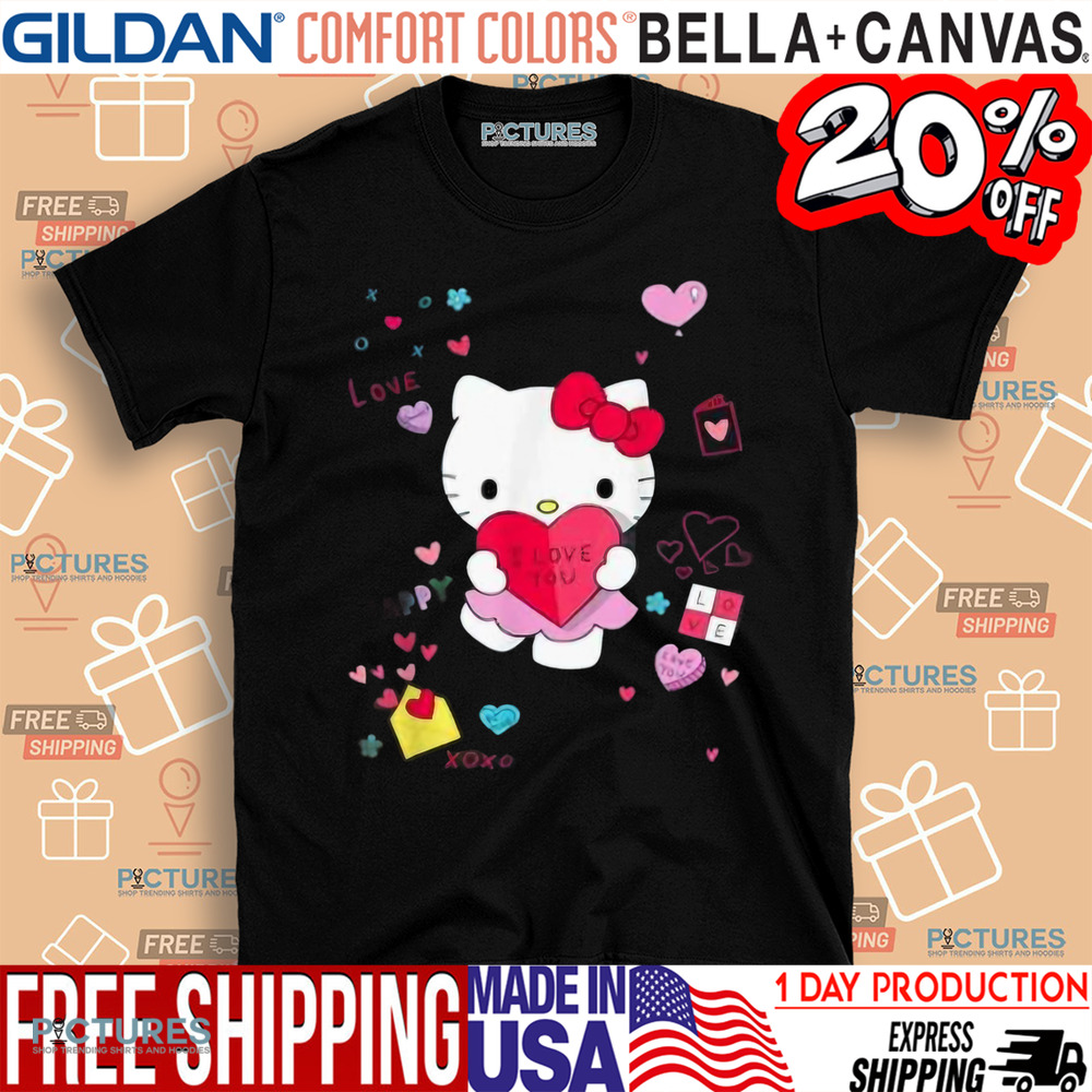 Hello Kitty Love Notes Valentine's Day Shirt