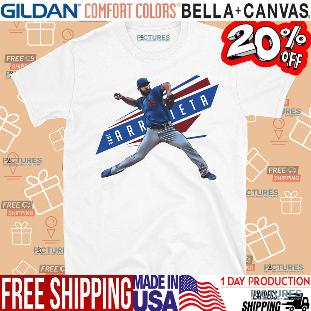 Jake Arrieta Chicago Cubs outline throwing shirt