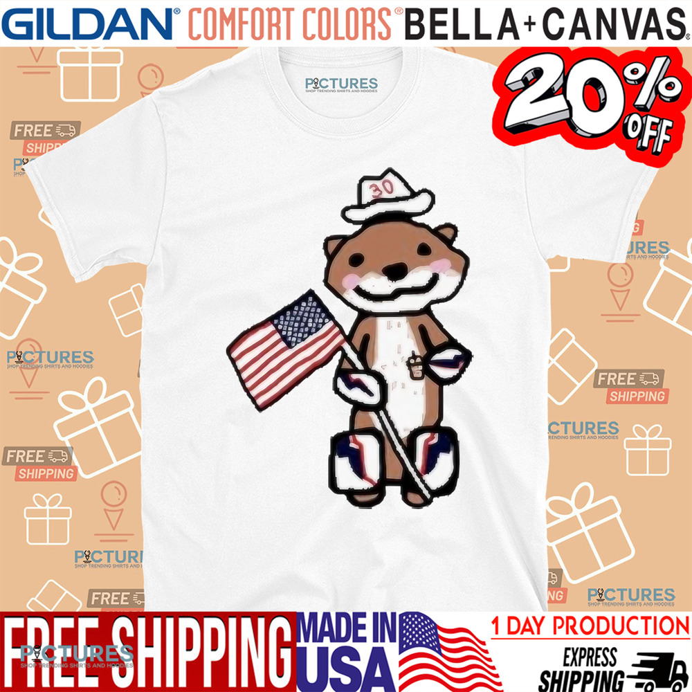 Jake Otter Stuns USA Hockey Flag Dallas Stars Shirt