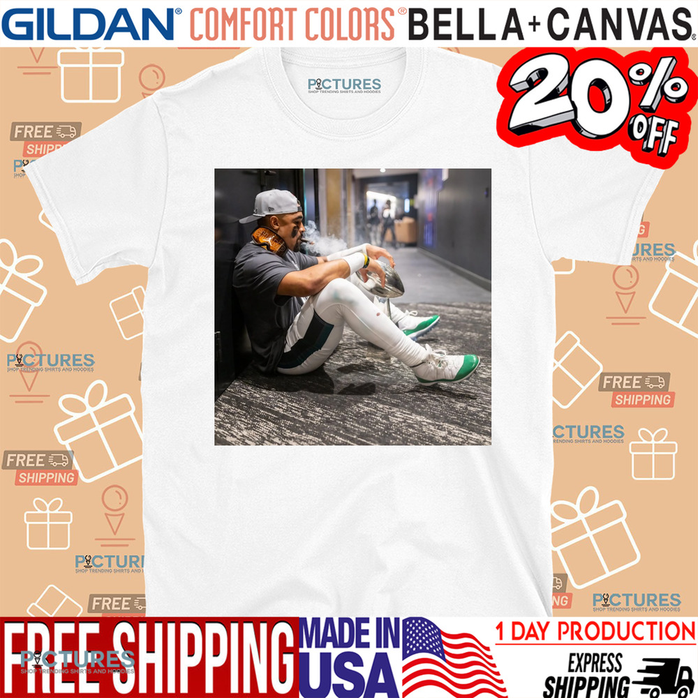 Jalen Hurts Philadelphia Eagles Smoking Cigar Shirt