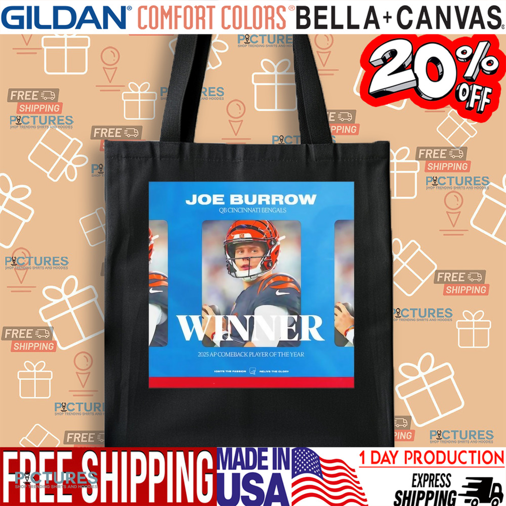 Joe Burrow QB Cincinnati Bengals winner 225 AP comeback player of the year poster shirt