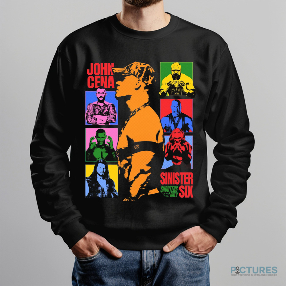 John Cena's Sinister Six WWE graphic shirt John Cena's Sinister Six WWE graphic shirt