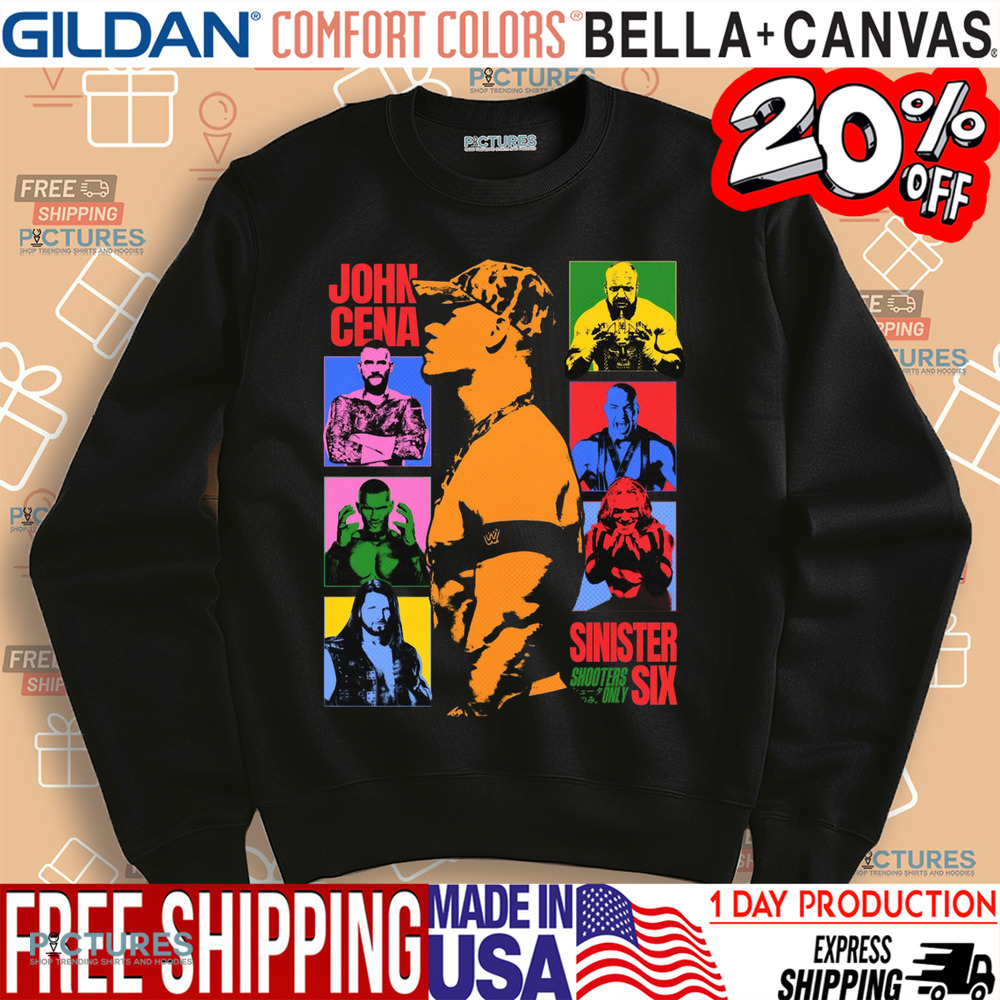 John Cena's Sinister Six WWE graphic shirt John Cena's Sinister Six WWE graphic shirt