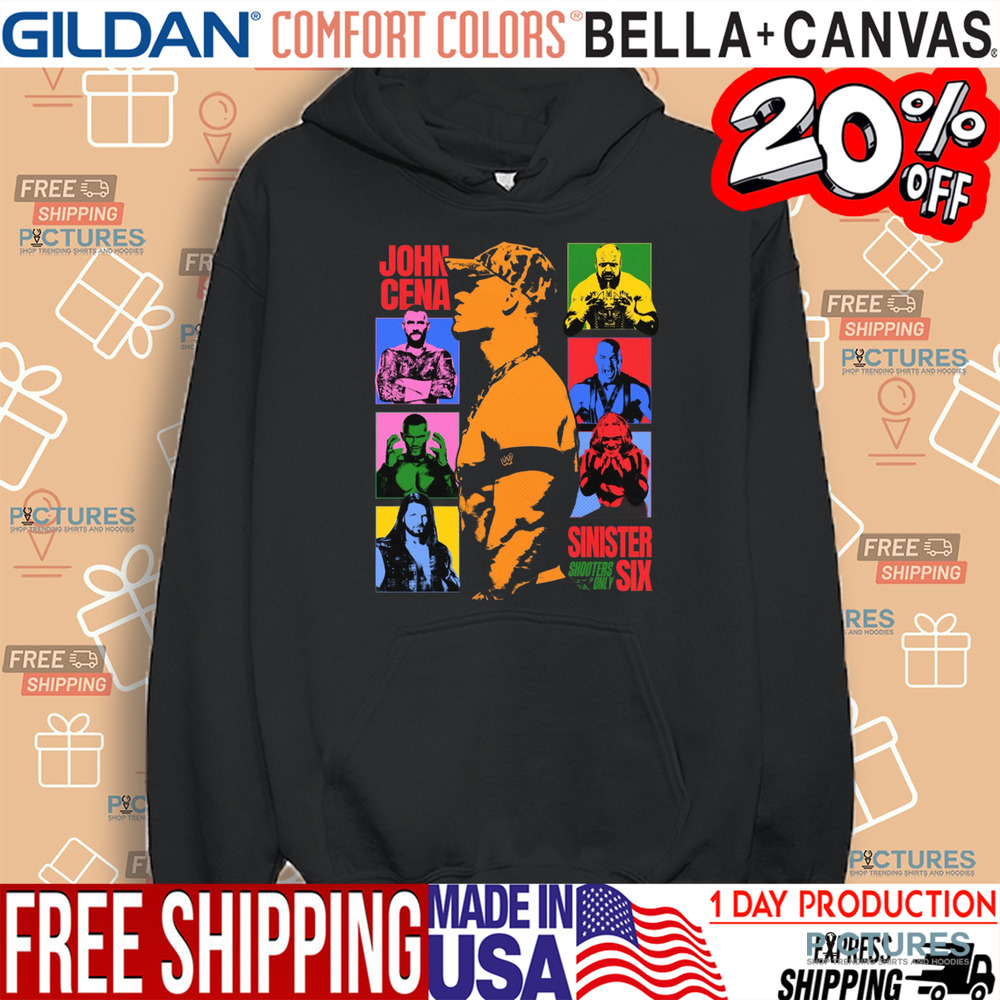 John Cena's Sinister Six WWE graphic shirt John Cena's Sinister Six WWE graphic shirt