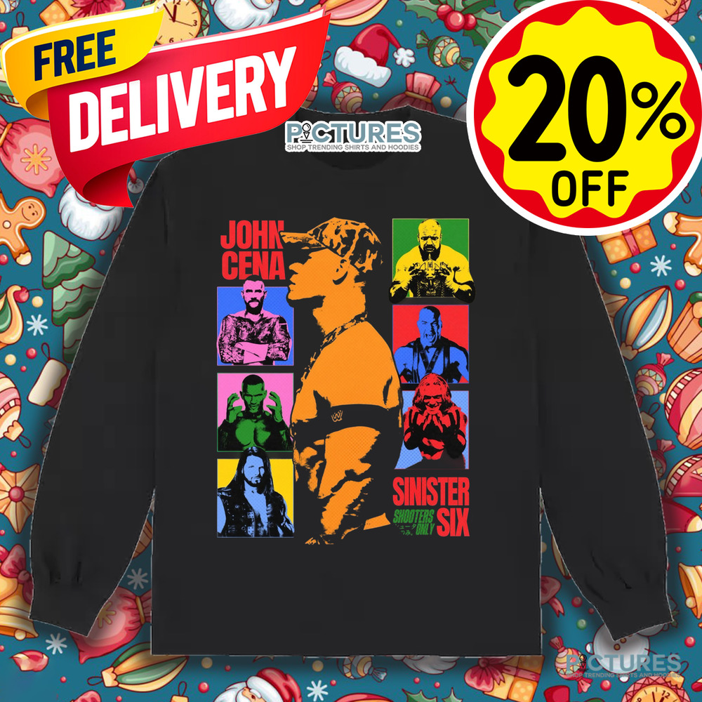 John Cena's Sinister Six WWE graphic shirt John Cena's Sinister Six WWE graphic shirt