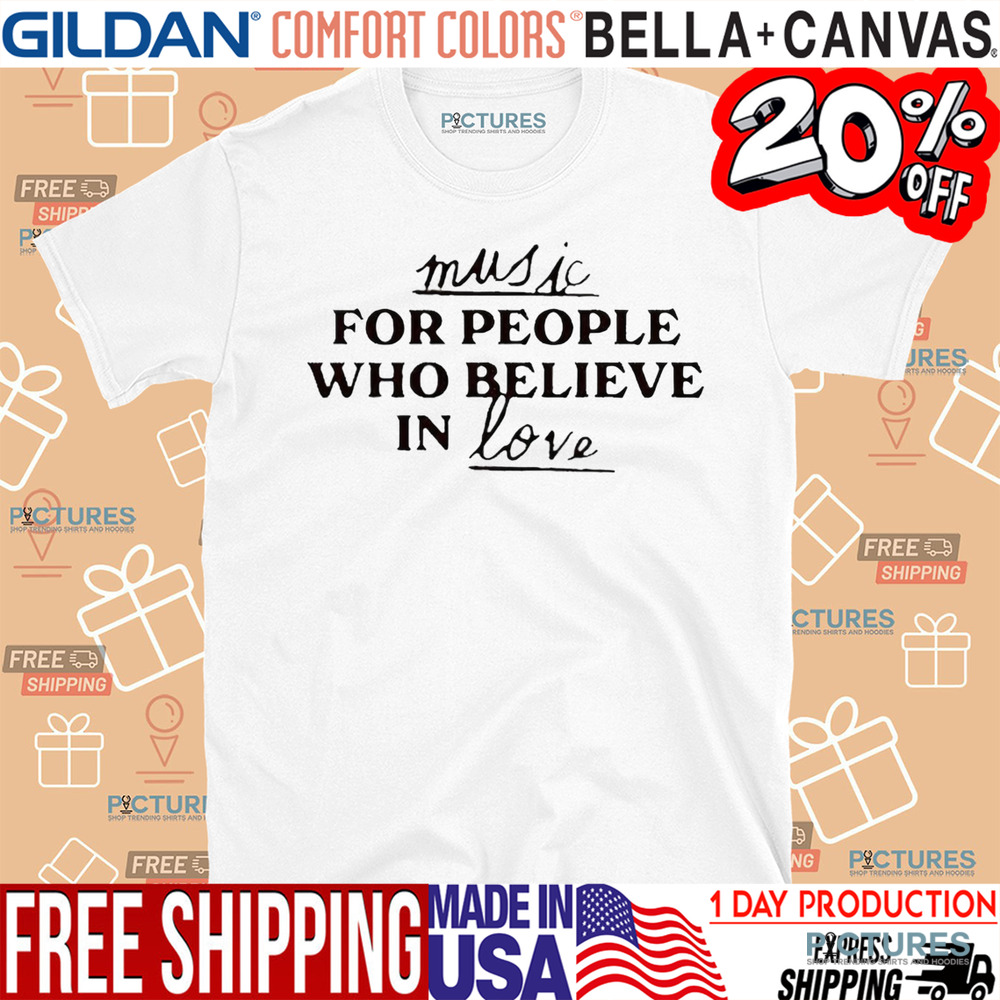Jonas Brothers News Music For People Who Believe In Love Shirt