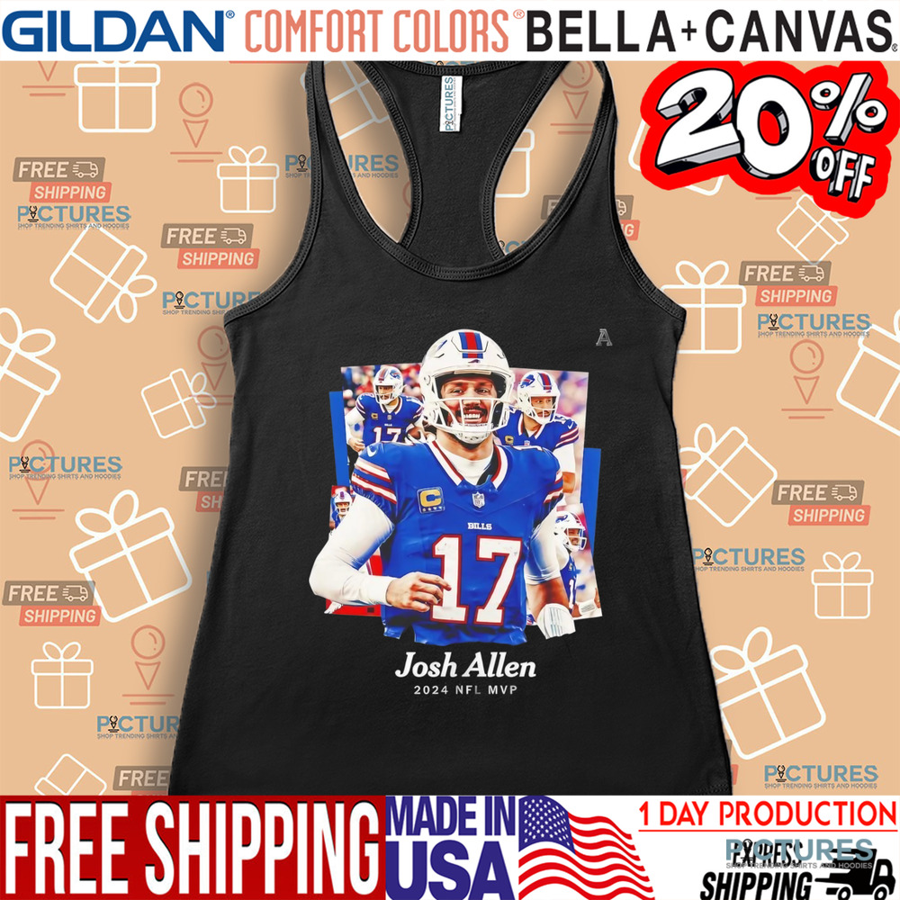 Josh Allen 2024 NFL MVP Buffalo Bills player football shirt Josh Allen 2024 NFL MVP Buffalo Bills player football shirt