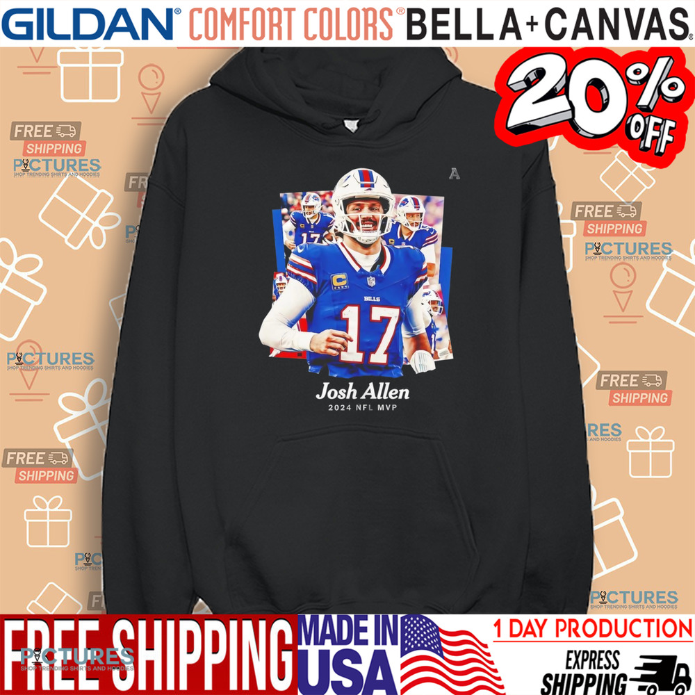 Josh Allen 2024 NFL MVP Buffalo Bills player football shirt Josh Allen 2024 NFL MVP Buffalo Bills player football shirt
