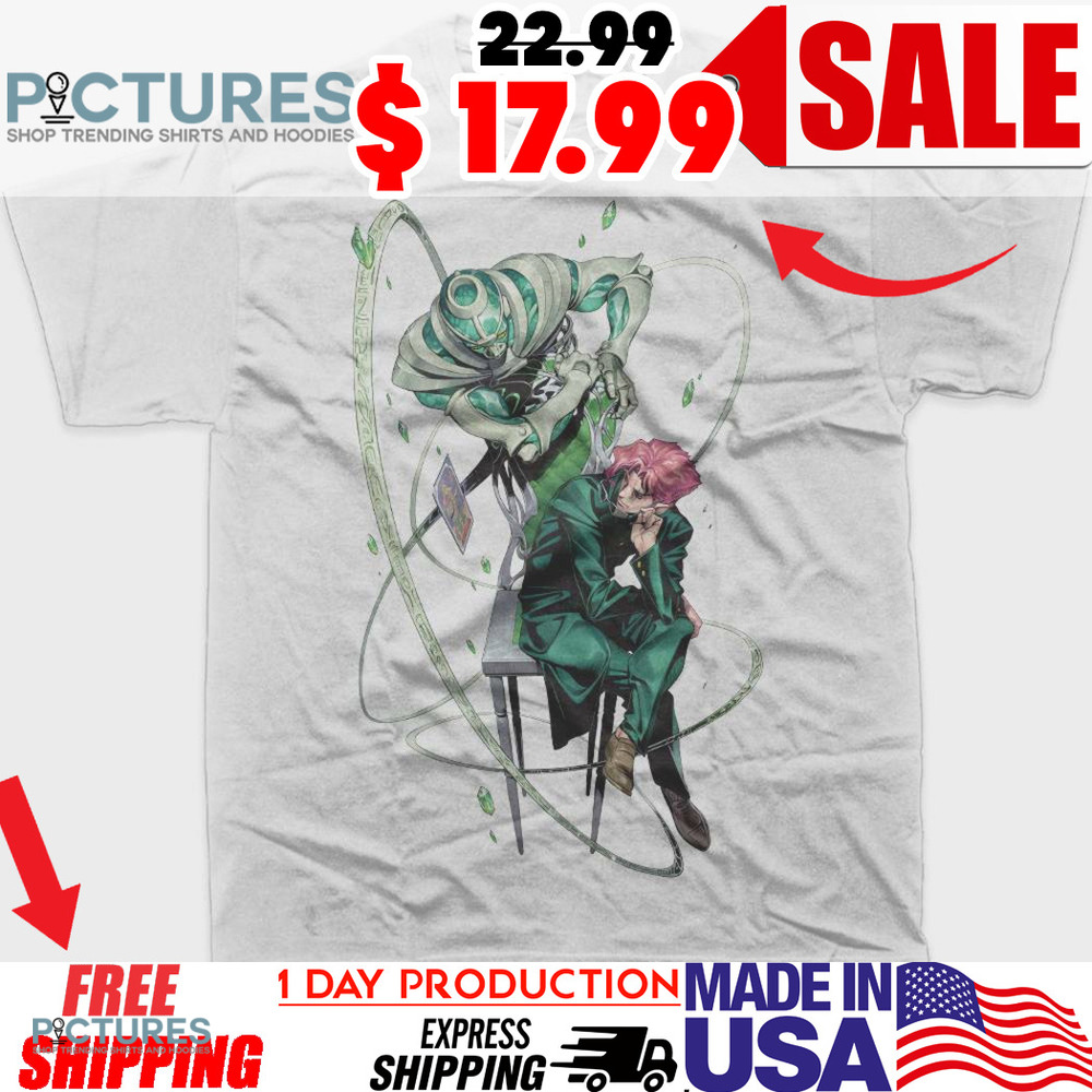 Kakyoin Noriaki Hierophant Green JoJo’s Bizarre Adventure Anime Shirt