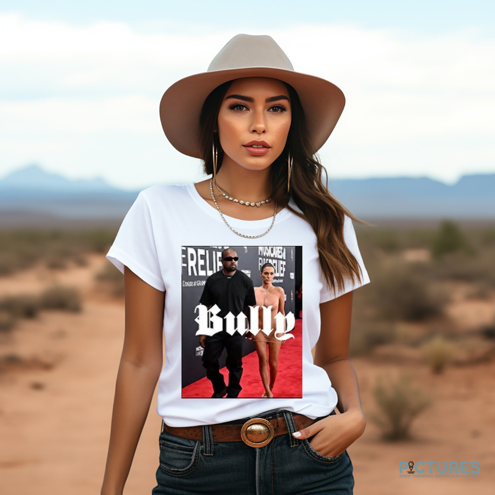 Kanye West Bianca Censori Reportedly Kicked Out Of Grammys After Showing Up Uninvited Shirt Bully Prototype Shirt