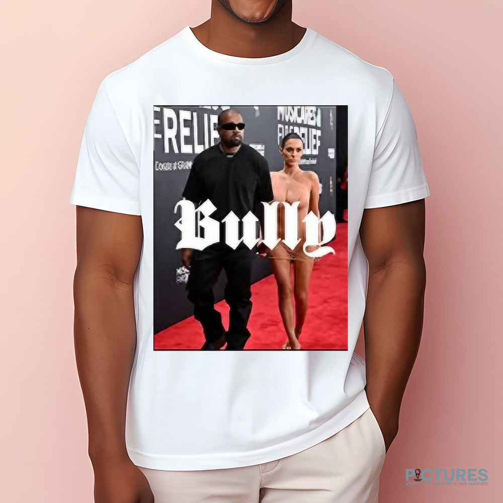 Kanye West Bianca Censori Reportedly Kicked Out Of Grammys After Showing Up Uninvited Shirt Bully Prototype Shirt