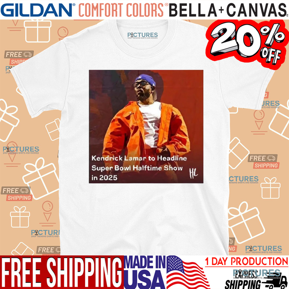 Kendrick Lamar Grammy Winner To Headline The Apple Music Super Bowl Halftime Show 2025 Shirt