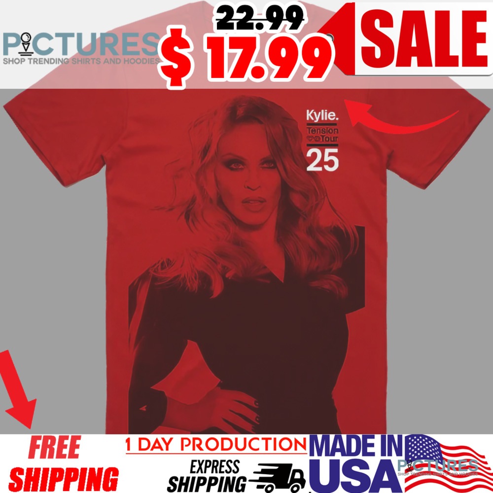 Kylie Tension Tour Red Photo 2025 Shirt