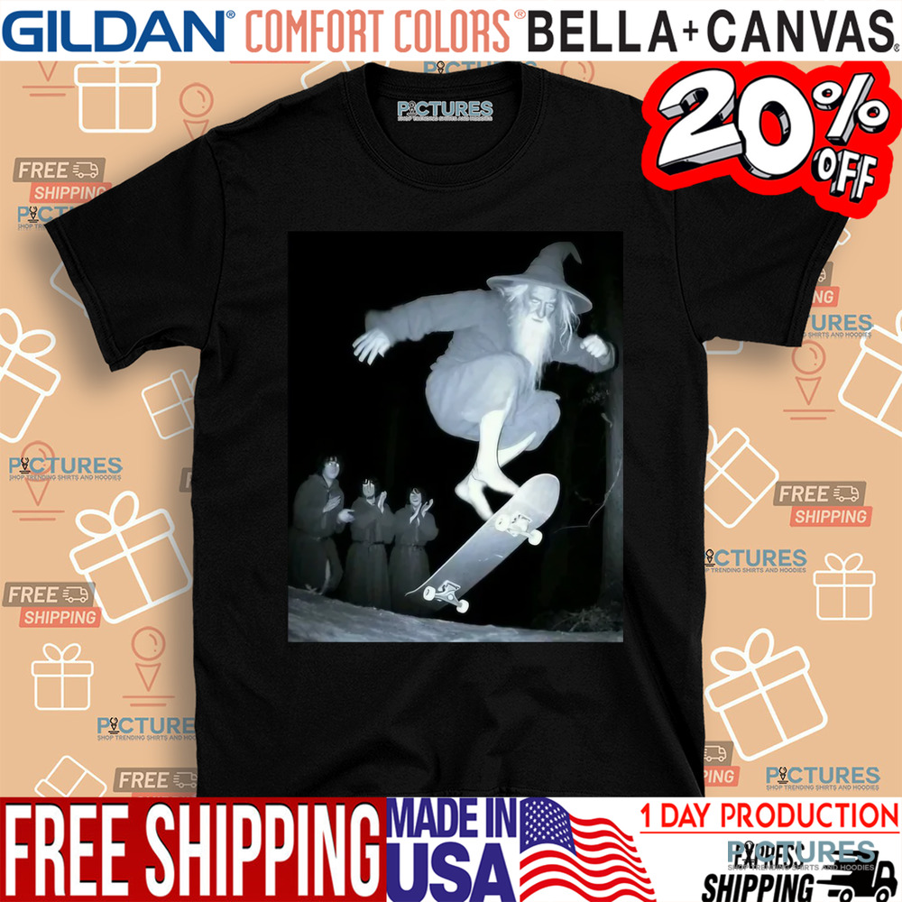 LOTR Fantasy Wizard Skating Movie Shirt