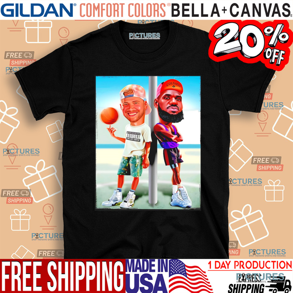 Luka Doncic And Lebron James Los Angeles Lakers NBA cartoon shirt