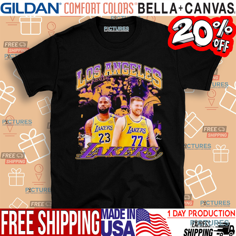 Luka Doncic x LeBron James Los Angeles Lakers shirt