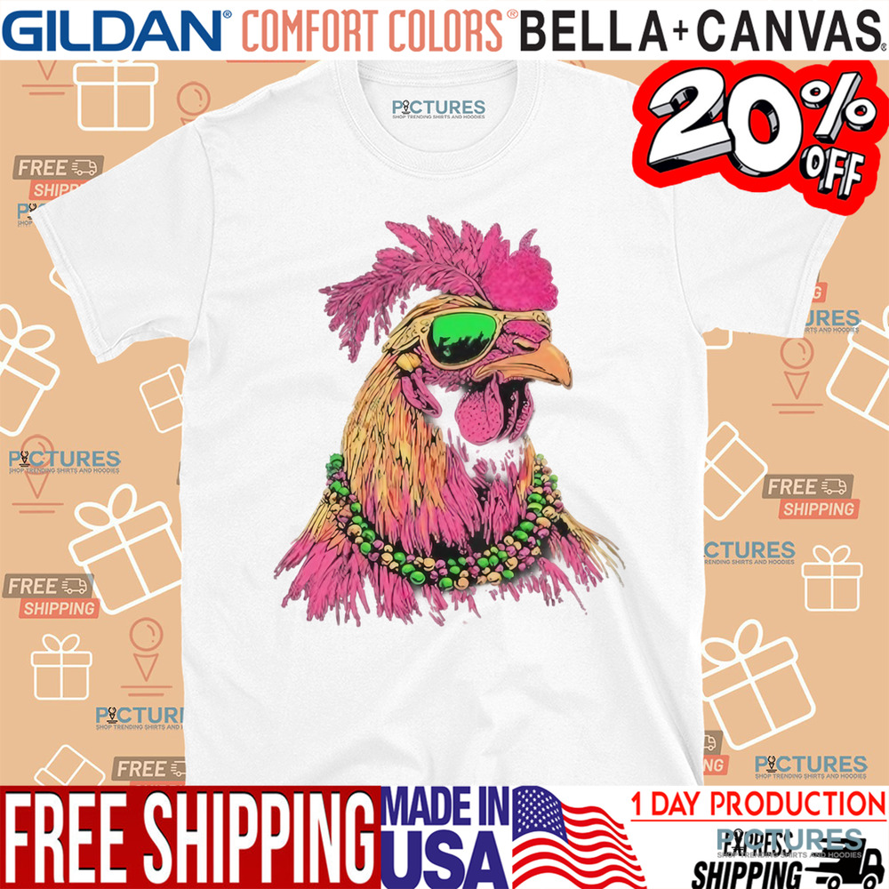 Mardi Gras Chicken Shirt