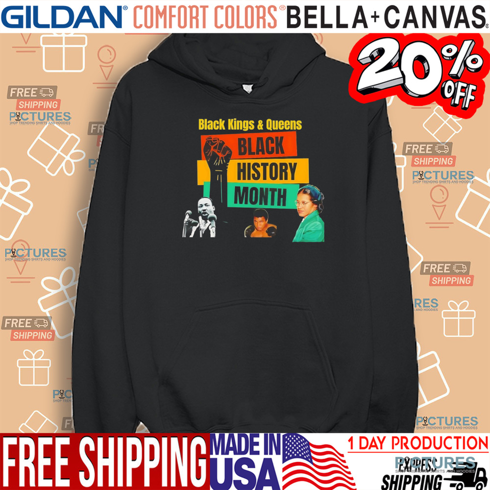 Martin Luther King Black kings and queens black history month shirt