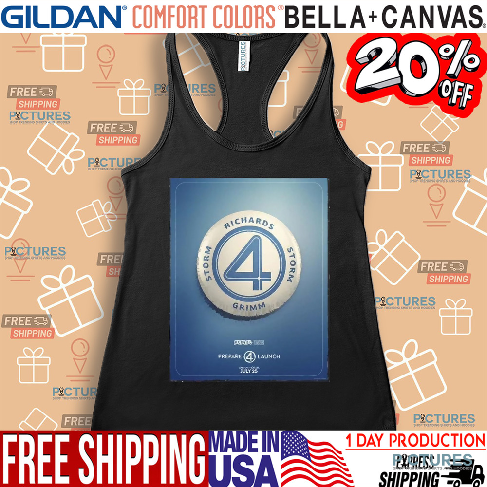 Marvel The Fantastic 4 Prepare 4 Launch Team Badge Poster 2025 Shirt