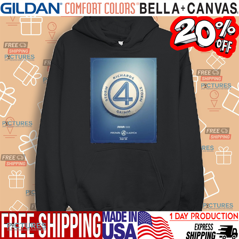 Marvel The Fantastic 4 Prepare 4 Launch Team Badge Poster 2025 Shirt
